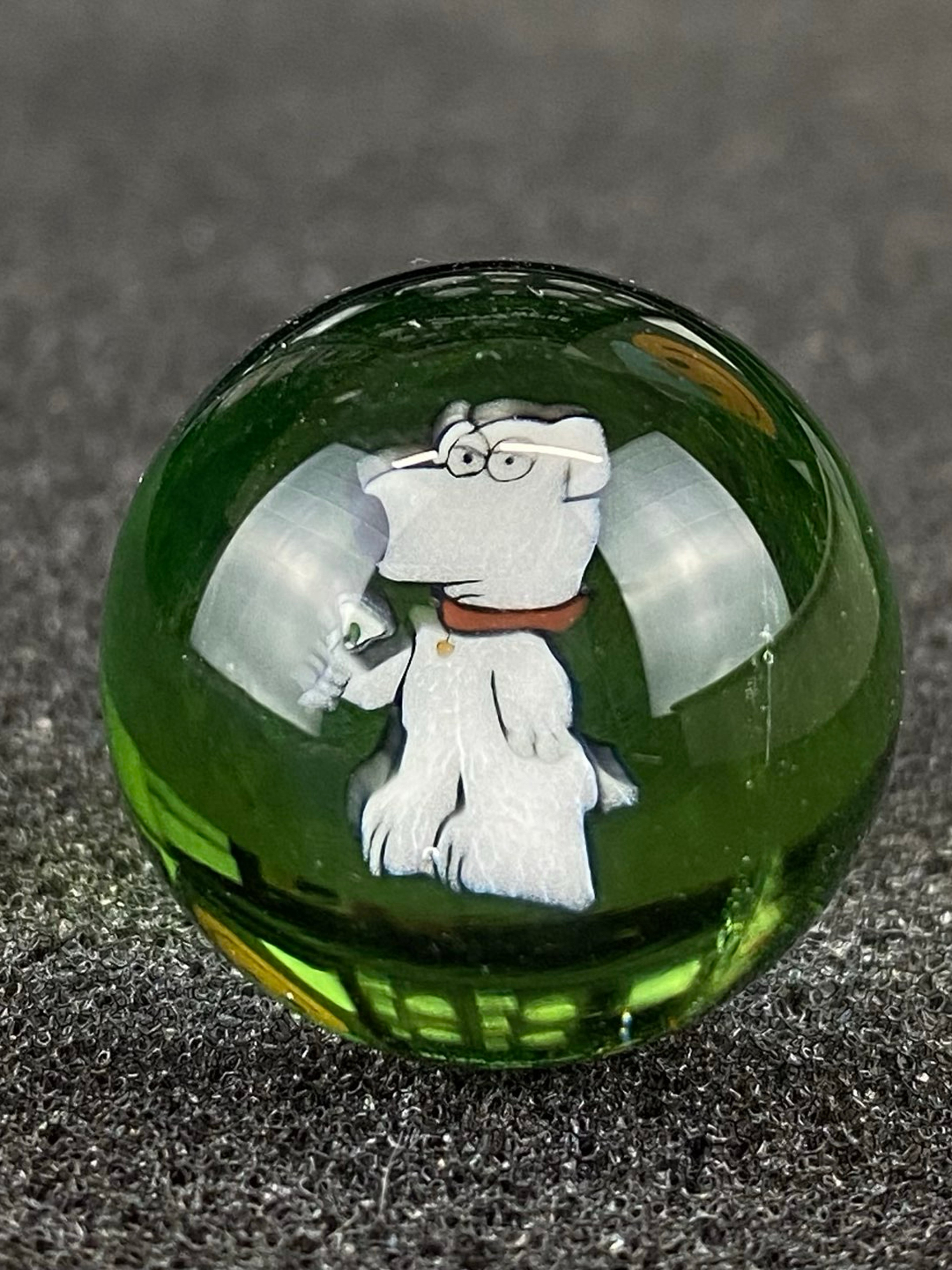Family Guy Brian Griffin Marble Top by Keys Glass image 0