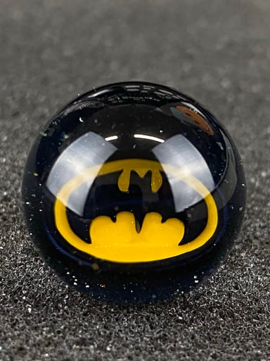 Preview pic of Batman Bat Signal Marble Top by Keys Glas