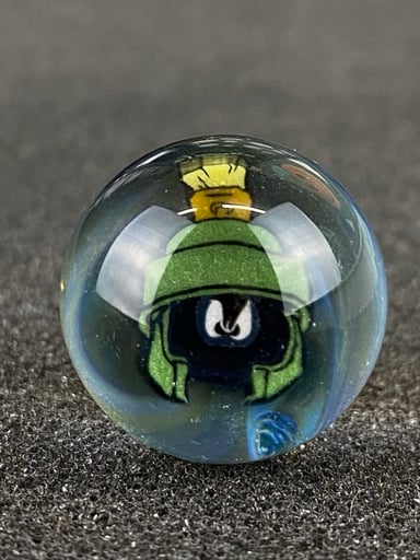 Preview pic of Marvin the Martian Marble Top by Keys Glass