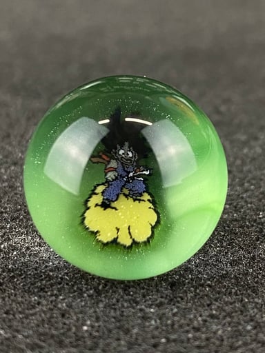 Preview pic of Dragon Ball Z Flying Nimbus Goku Marble Top by Keys Glass