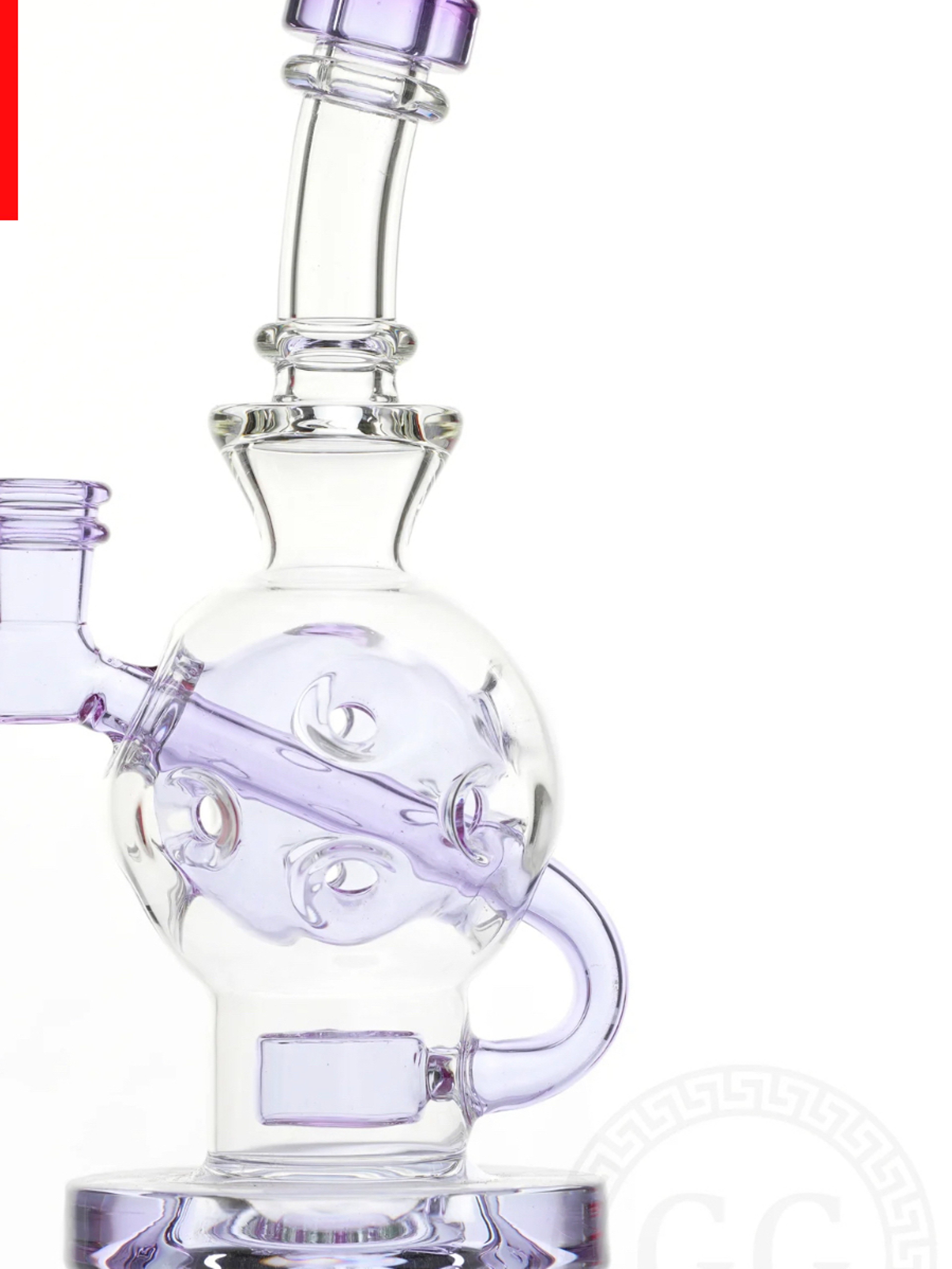 Greek Glass CFL Exo-Ball, 14mm + 14/10mm adapter. Priced to SELL. SOL Perc! image 0