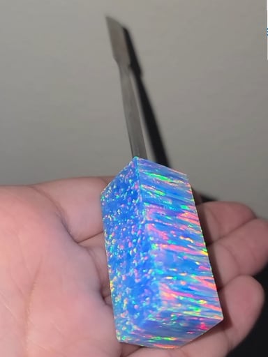 Preview pic of Solid blue opal dab tool