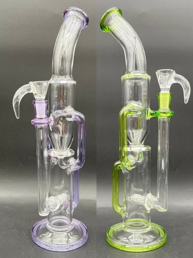 Preview pic of GREEK GLASS 16.5" RECYCLER 2.0 BONG