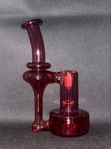 Preview pic of Greek Glass 10mm Rbr Red Elvis