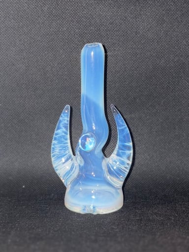 Preview pic of Magizle Two Horn & Opal Straw Puffco Dry Top in Moonstone