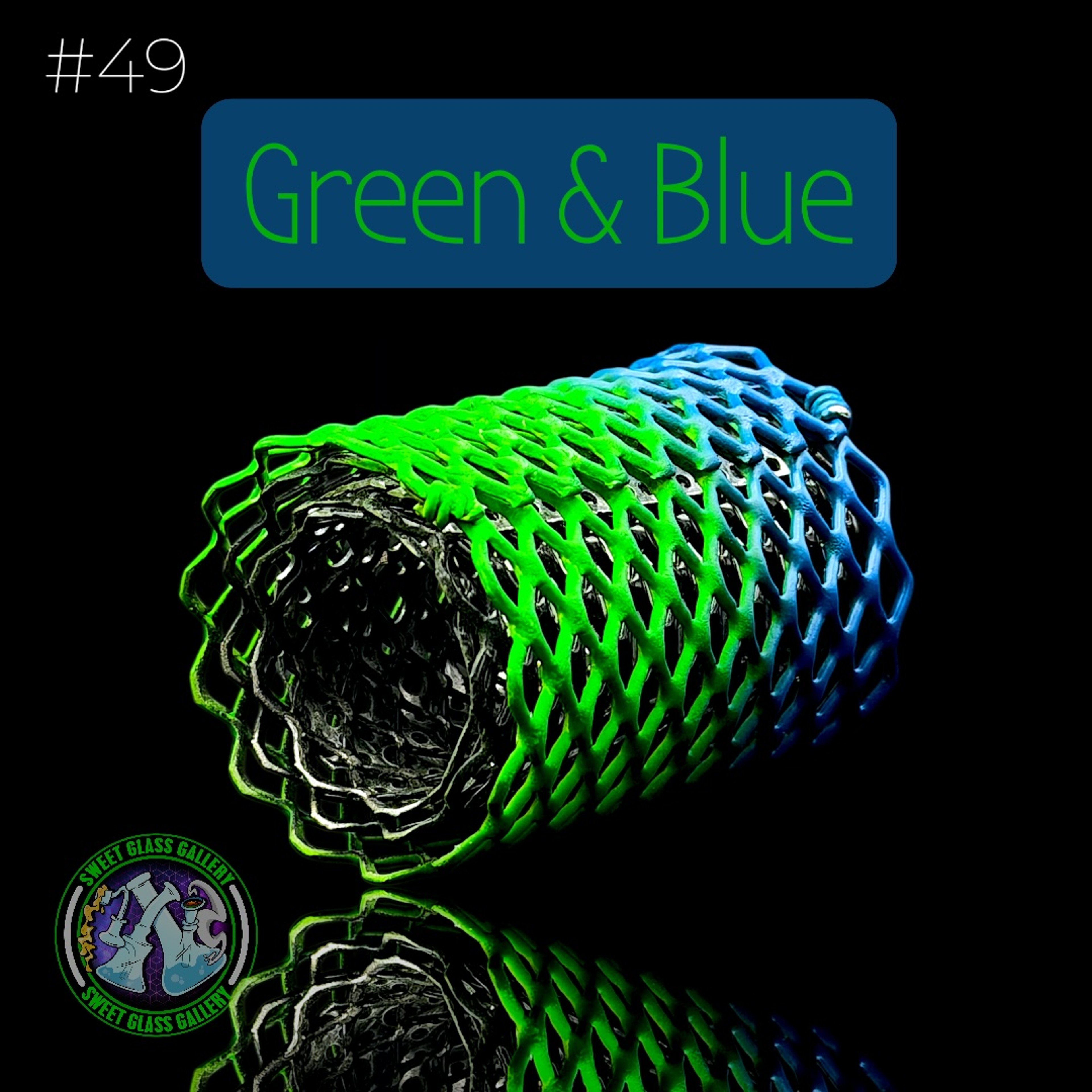 Mamba Guardzz - Heat Cage #49 - Blazer GT8000 Guard (Green & Blue) image 0