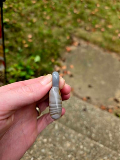 Preview pic of Peach over Oregon Gray Pendant