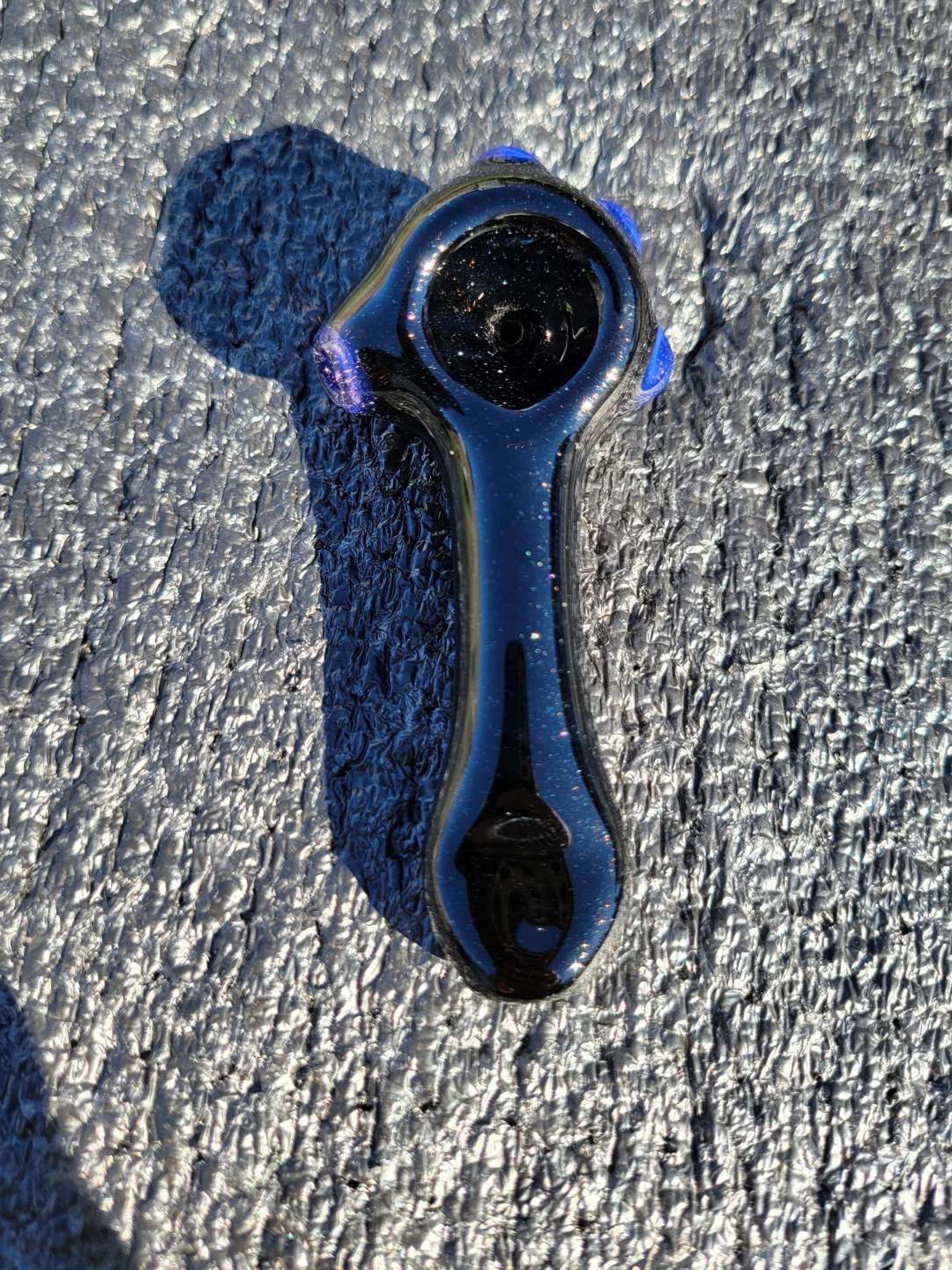 Galaxy spoon with purple lilac accents image 0