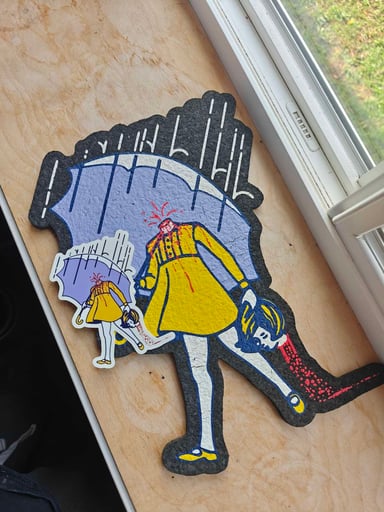 Preview pic of Slinger off with her head! Mood mat
