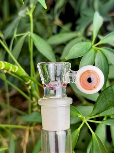 Preview pic of 18mm Amber Purple Eyeball slide