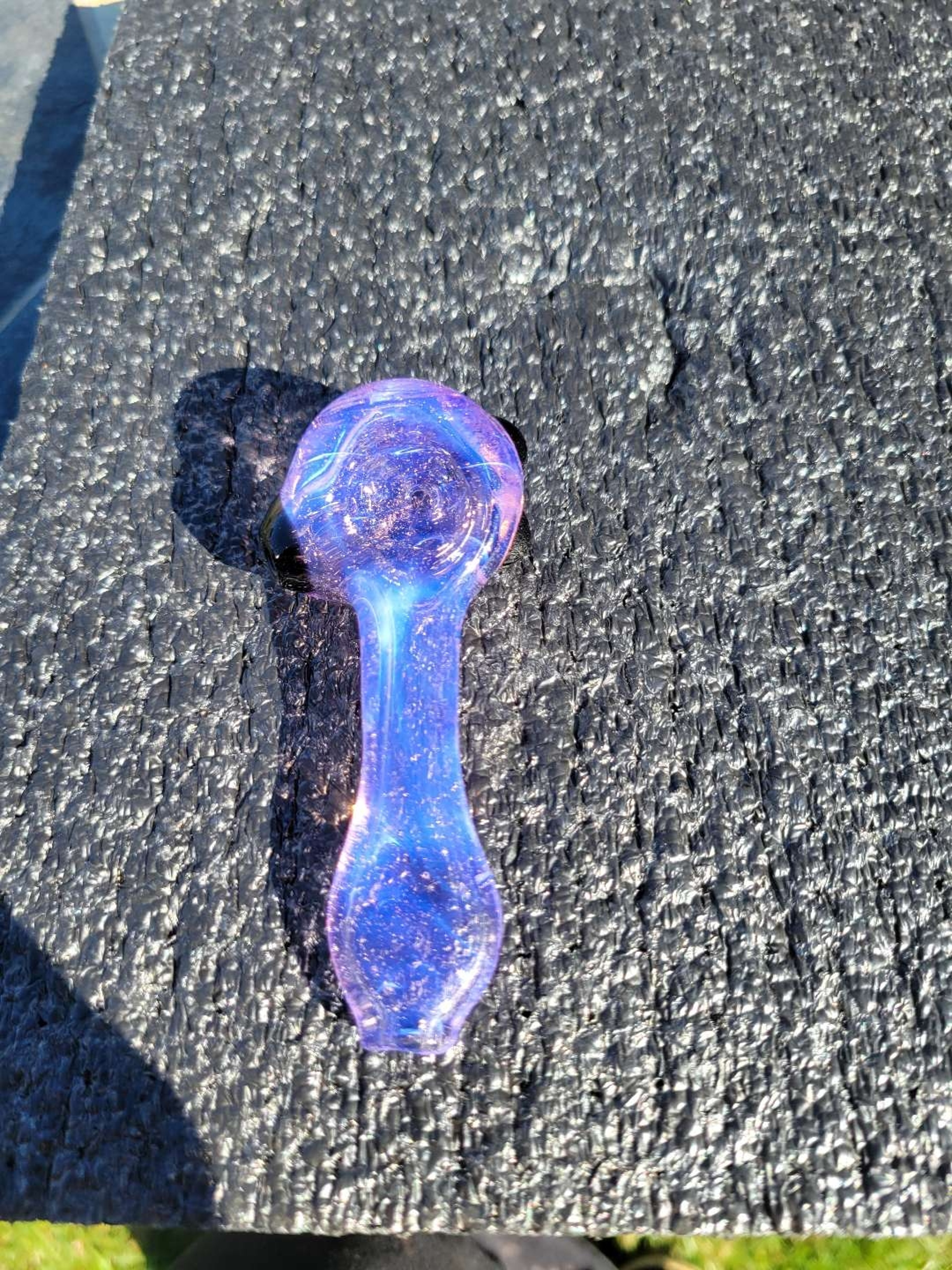 Purple lilac spoon with galaxy accents image 0