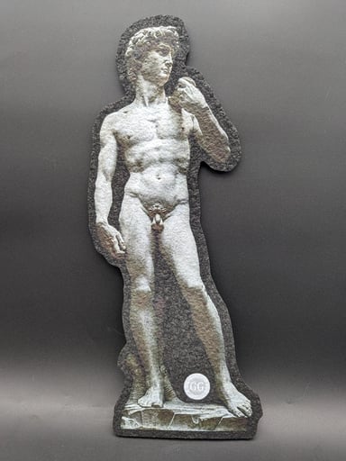 Preview pic of GREEK GLASS STATUE OF DAVID MOOD MAT