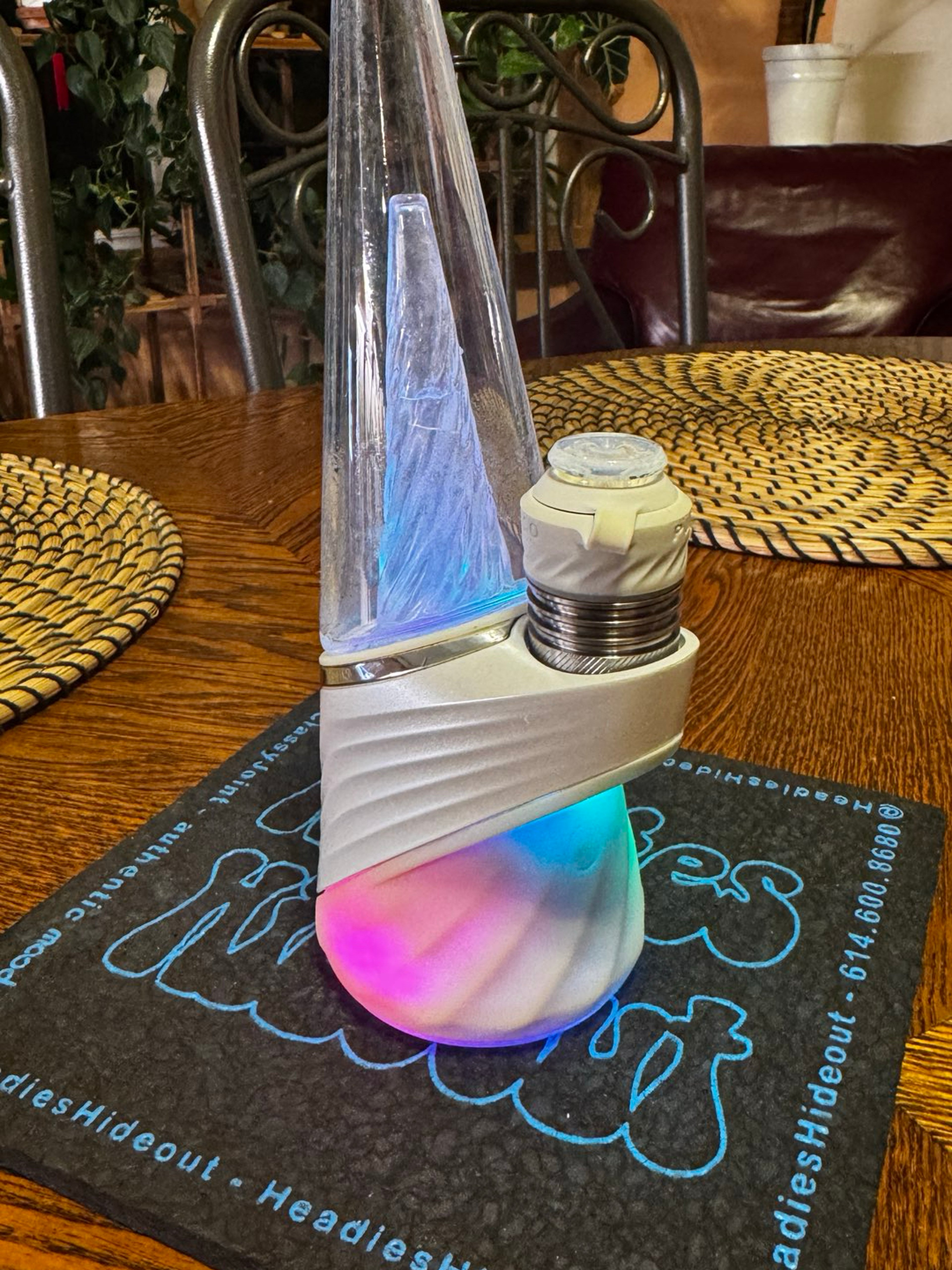 Puffco Peak Pro Pearl with Ghost Joystick Cap image 0