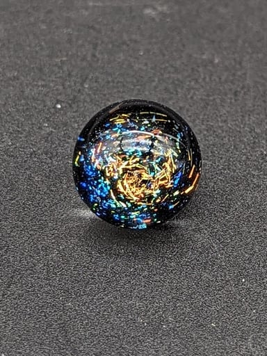 Preview pic of GREEK GLASS 16MM DICHRO MARBLE
