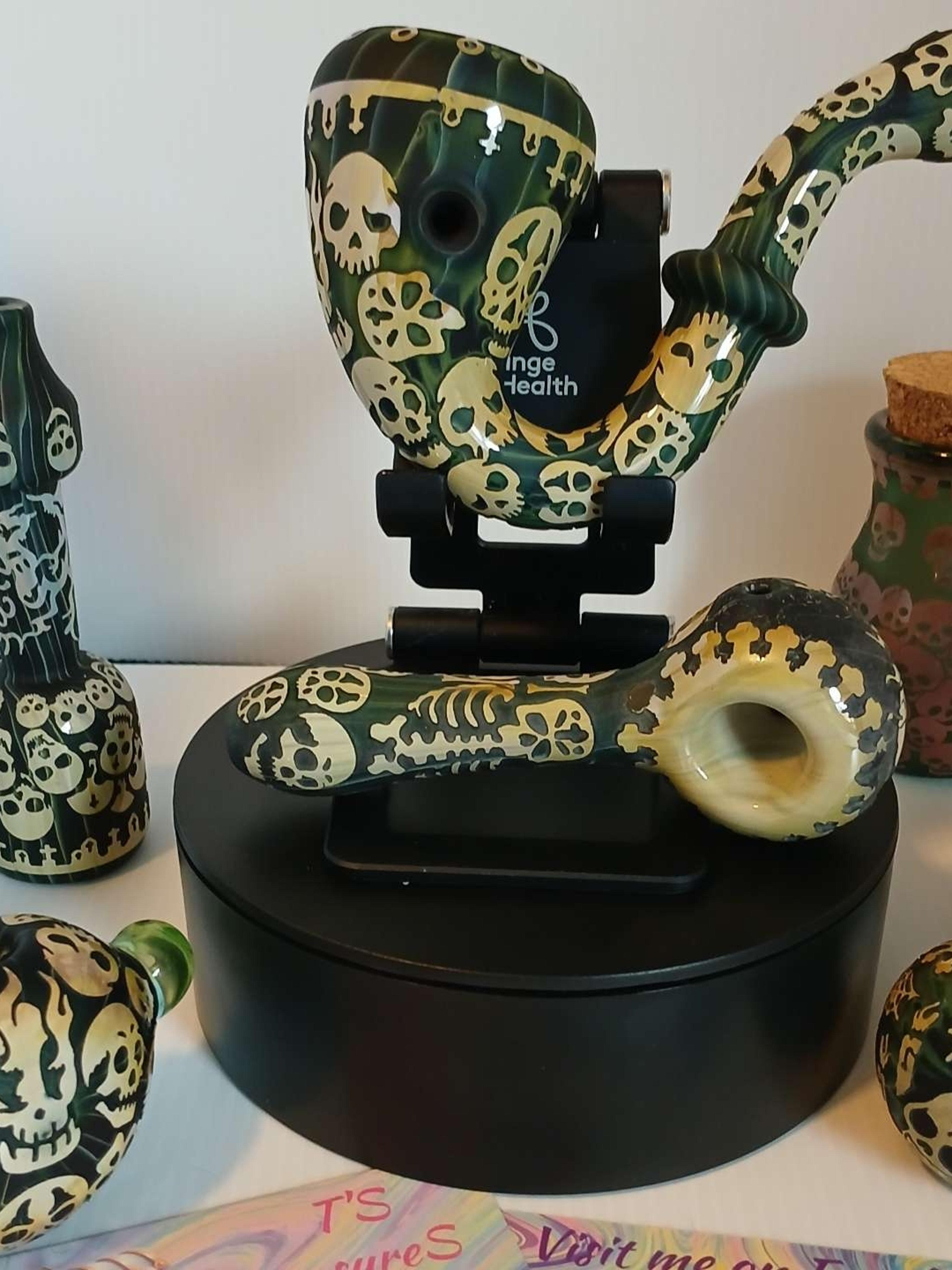 Preview pic of 6 piece skull laser engraved set