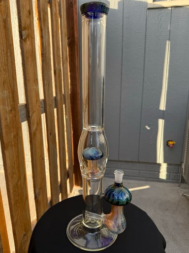 Preview pic of Ripple Glass Mushroom Stem(line)