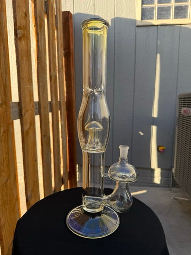 Preview pic of Ripple Glass Mushroom Stem(line)