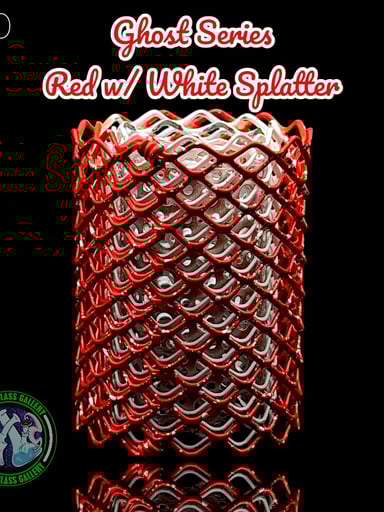 Preview pic of Mamba Guardzz - Heat Cage #60 - Blazer GT8000 Guard (Ghost Series - Red w/ White Splatter)