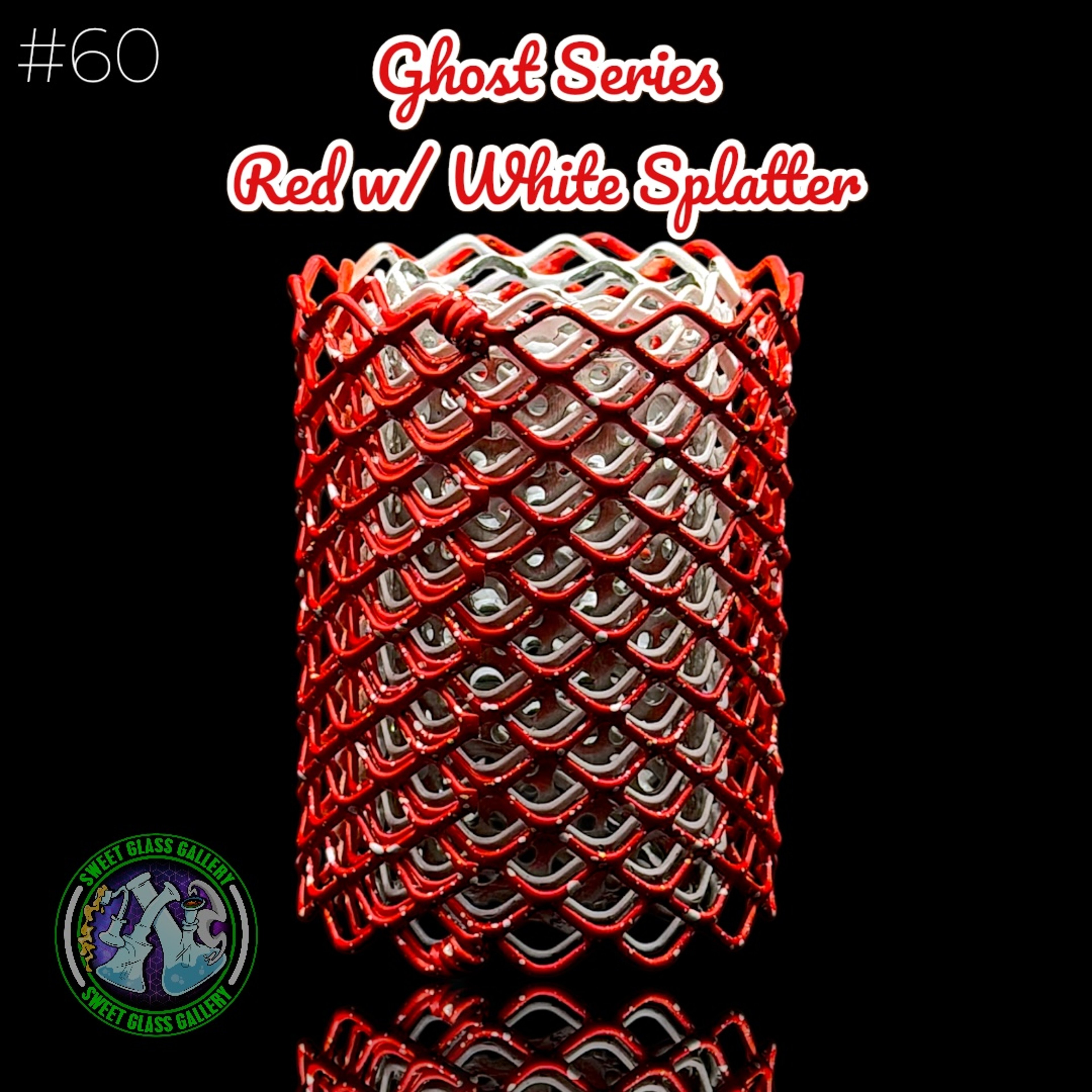 Preview pic of Mamba Guardzz - Heat Cage #60 - Blazer GT8000 Guard (Ghost Series - Red w/ White Splatter)