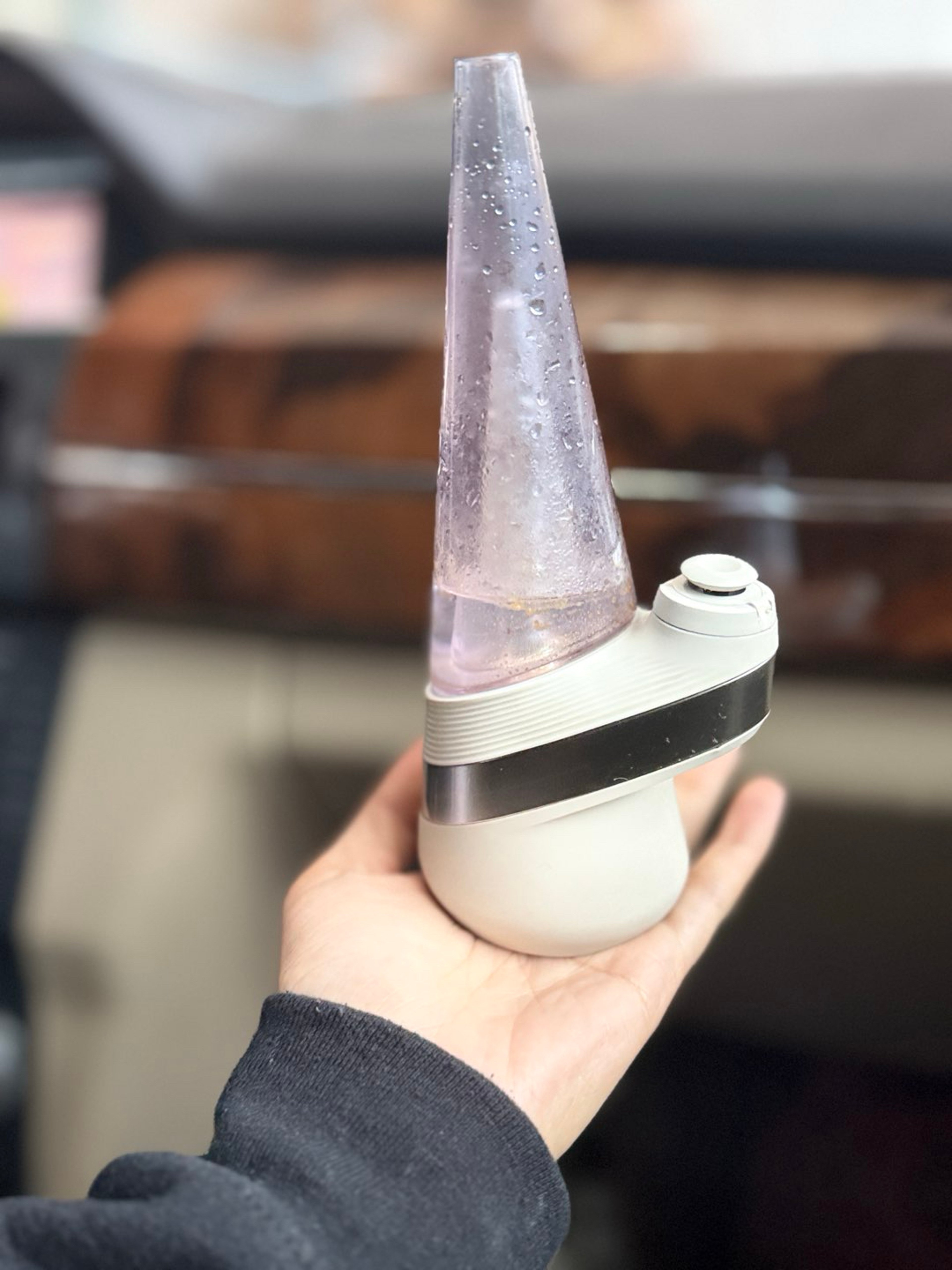 Preview pic of Puffco Peak with Purple Glass Attachment