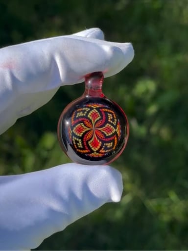 Preview pic of @SamAlderson 🌟Gold Ruby with Spirals Pendant🌟