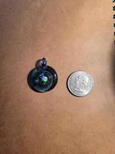 Preview pic of Crushed opal pendant