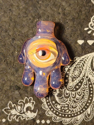 Preview pic of Vizion_glass CFL sunset slyme pendant