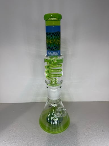 Preview pic of MAV Wig Wag Ooze/Blue Slitted Pyramid Beaker Freezable Coil