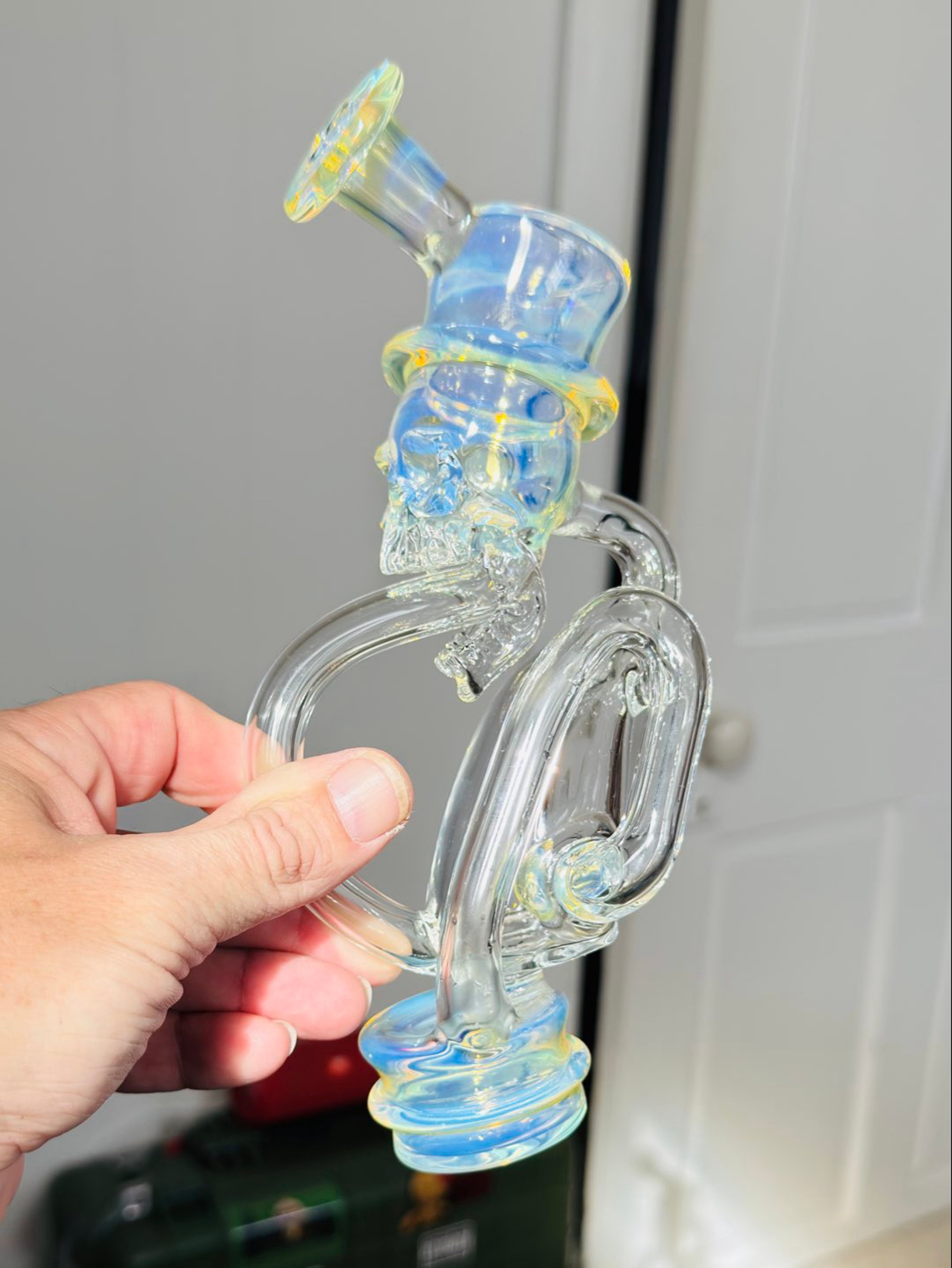 Preview pic of 🔥FUNCTION🔥TOPHAT SKULL-RECYCLER HEAVY SMOOTH FUMING 🤯