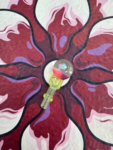 Preview pic of Peak pro joystick cap glass replacement round opal green