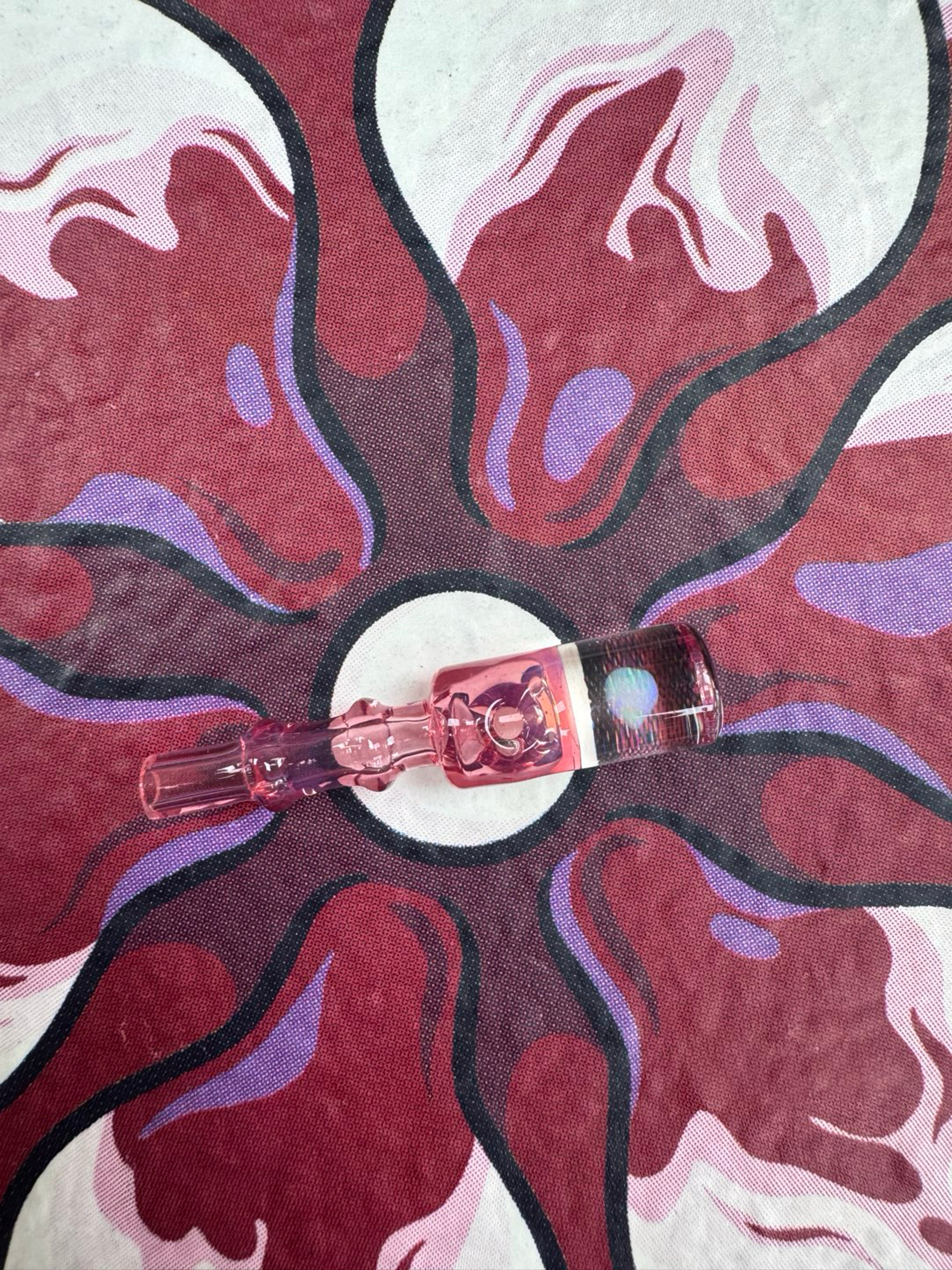 Peak pro joystick cap glass replacement opal pink image 0