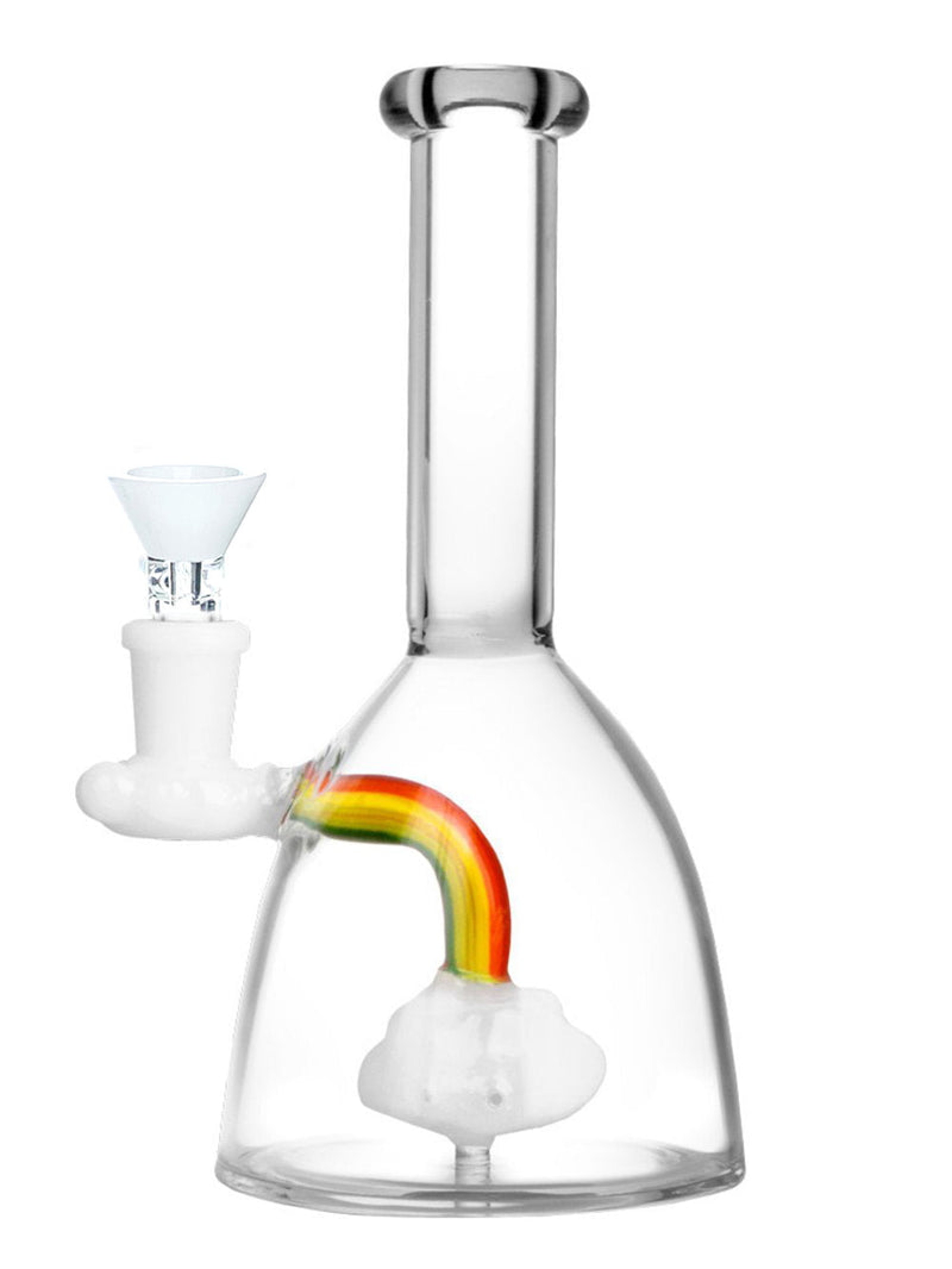 ---

🌈 8" Cloud Percolator Rainbow Bong – Premium Glass Water Pipe image 0