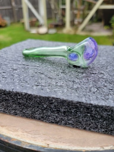 Preview pic of Green stardust spoon purple lilac cap