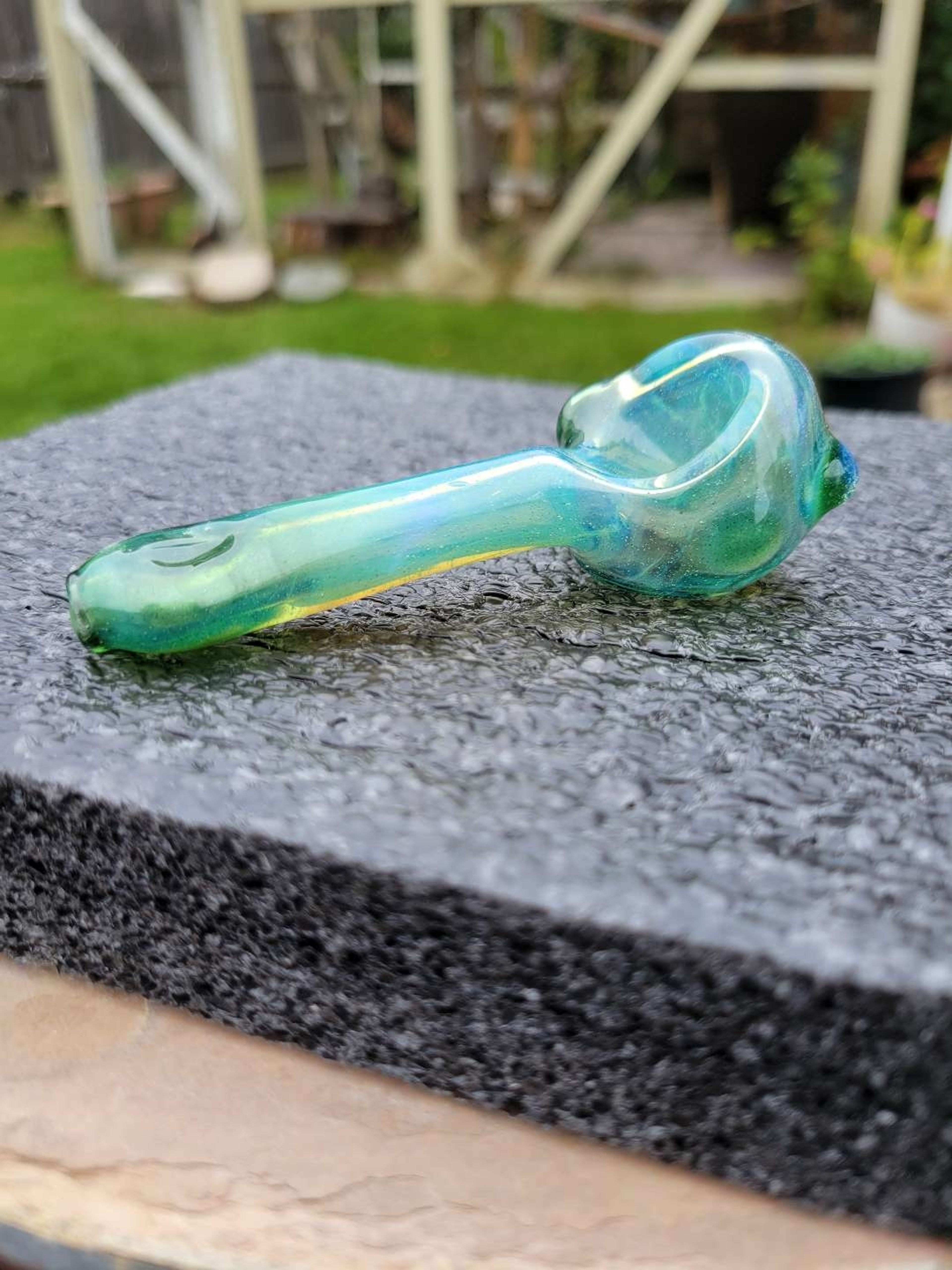 Preview pic of Green stardust over sea slyme spoon