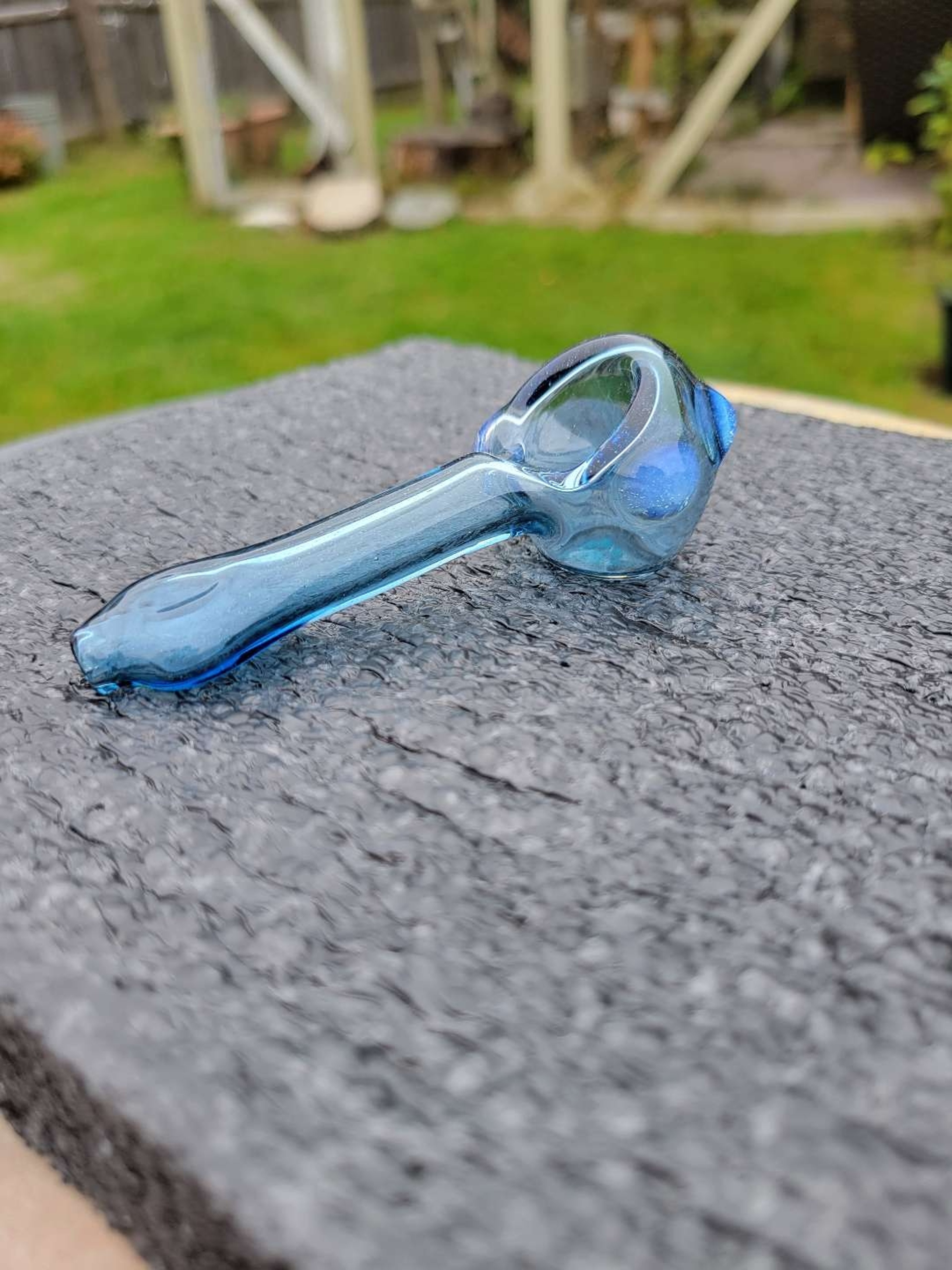 Blue stardust spoon secret white accents image 0