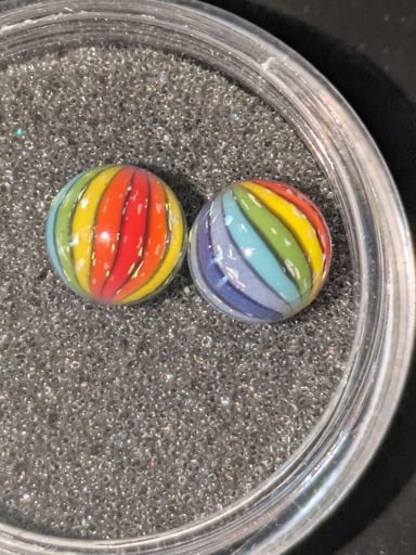 Preview pic of Darby Holm Rainbow Dichro Terp Pearl Set