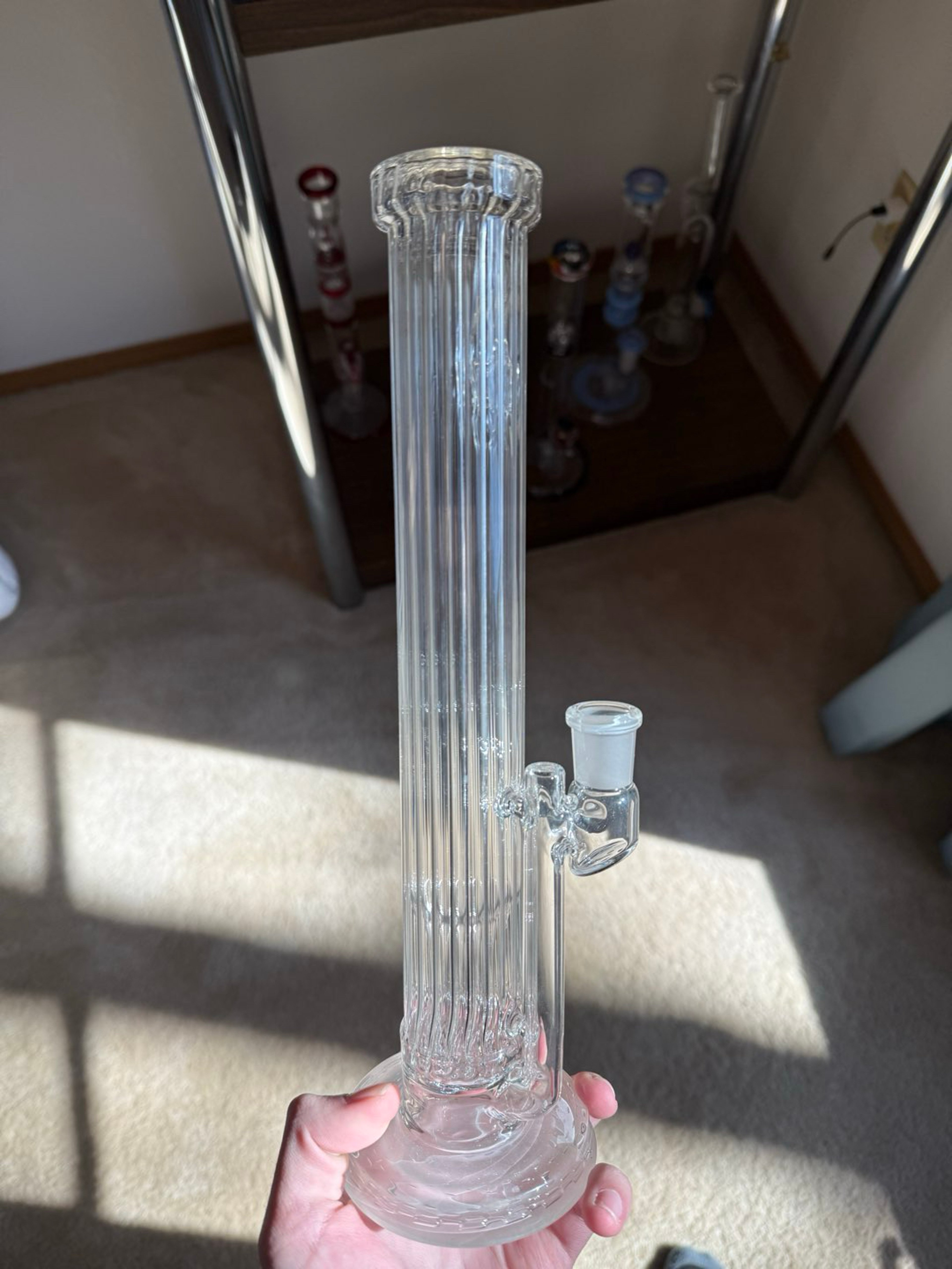 Preview pic of Hamms Glassworks Scalloped Inside-Out Bong