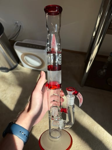 Preview pic of J Honey Glass Pomegranate Stemline-Gridcap