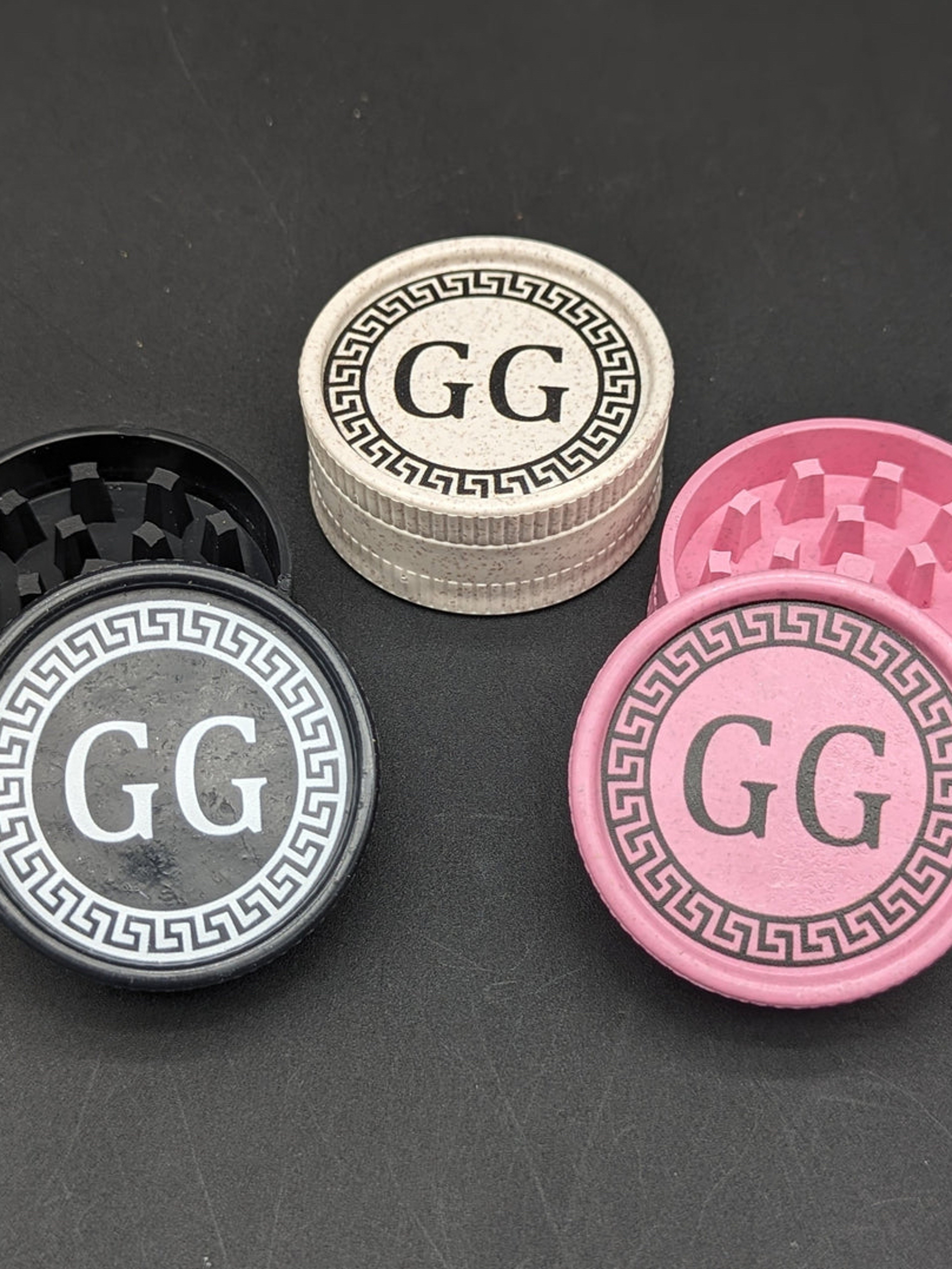 Preview pic of GREEK GLASS 2 PIECE HEMP GRINDER