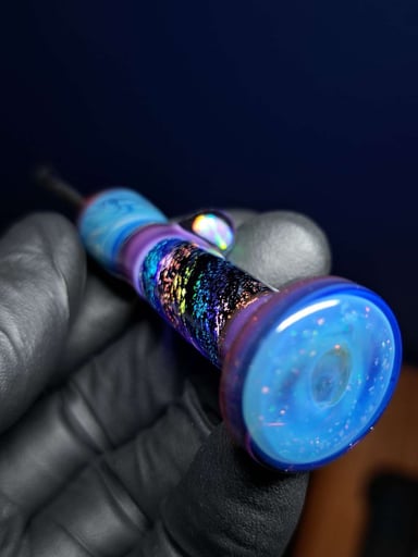 Preview pic of Glass handle dab tool titanium tip