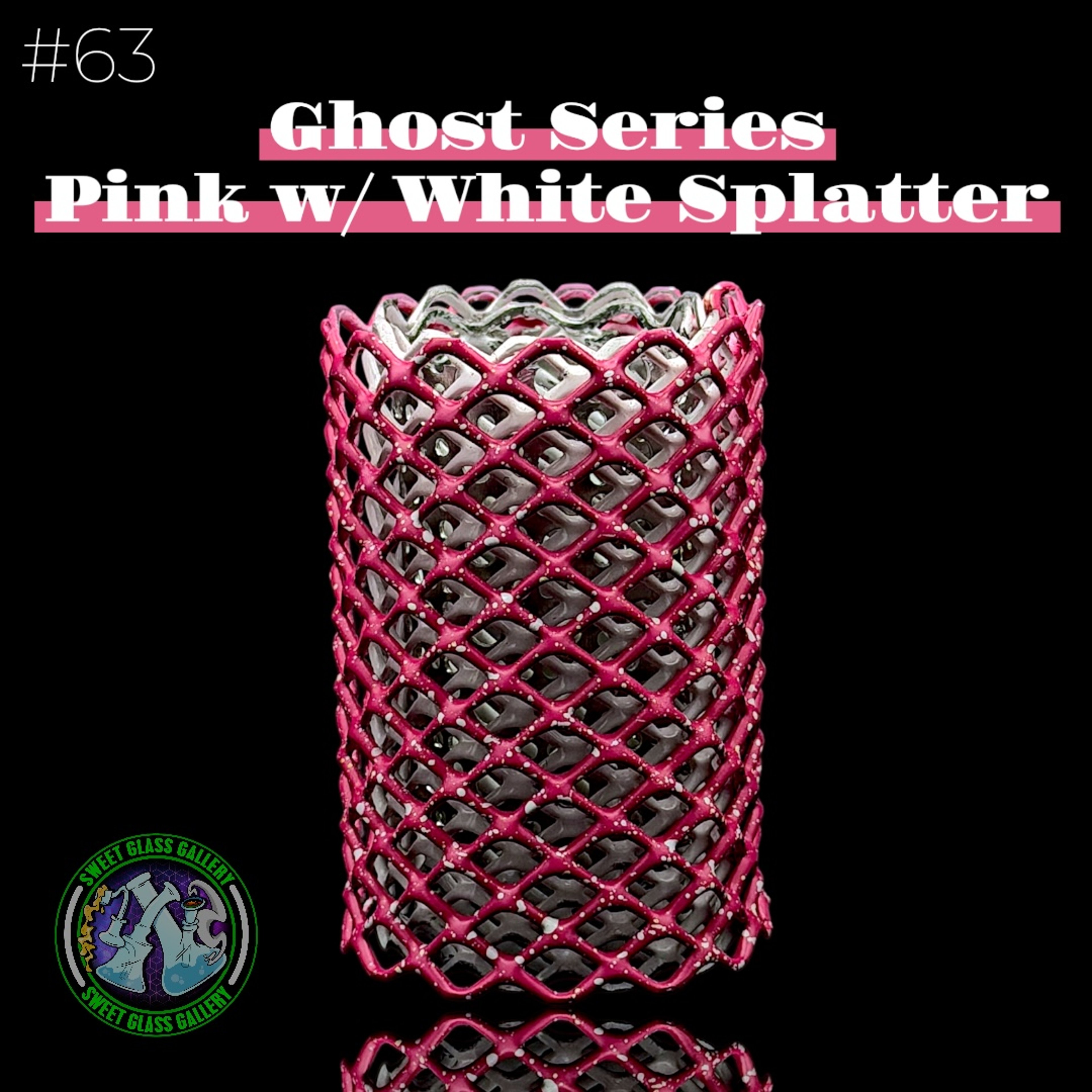 Preview pic of Mamba Guardzz - Heat Cage #63 - Blazer GT8000 Guard (Ghost Series - Pink w/ White Splatter)