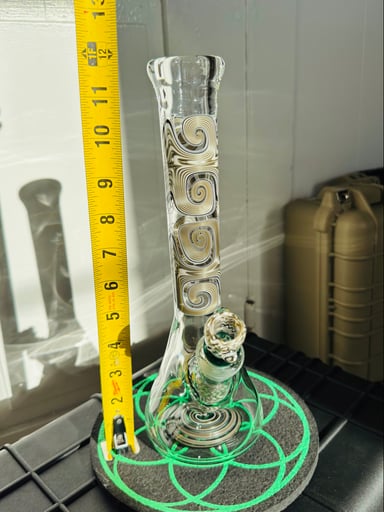 Preview pic of 🤯RARE NEW 1/1 WORKED ELECTRUM MULTI UV EXTRA-THICK GLASS BAKER-BEAKER / WORKED ACC🤯 🧼