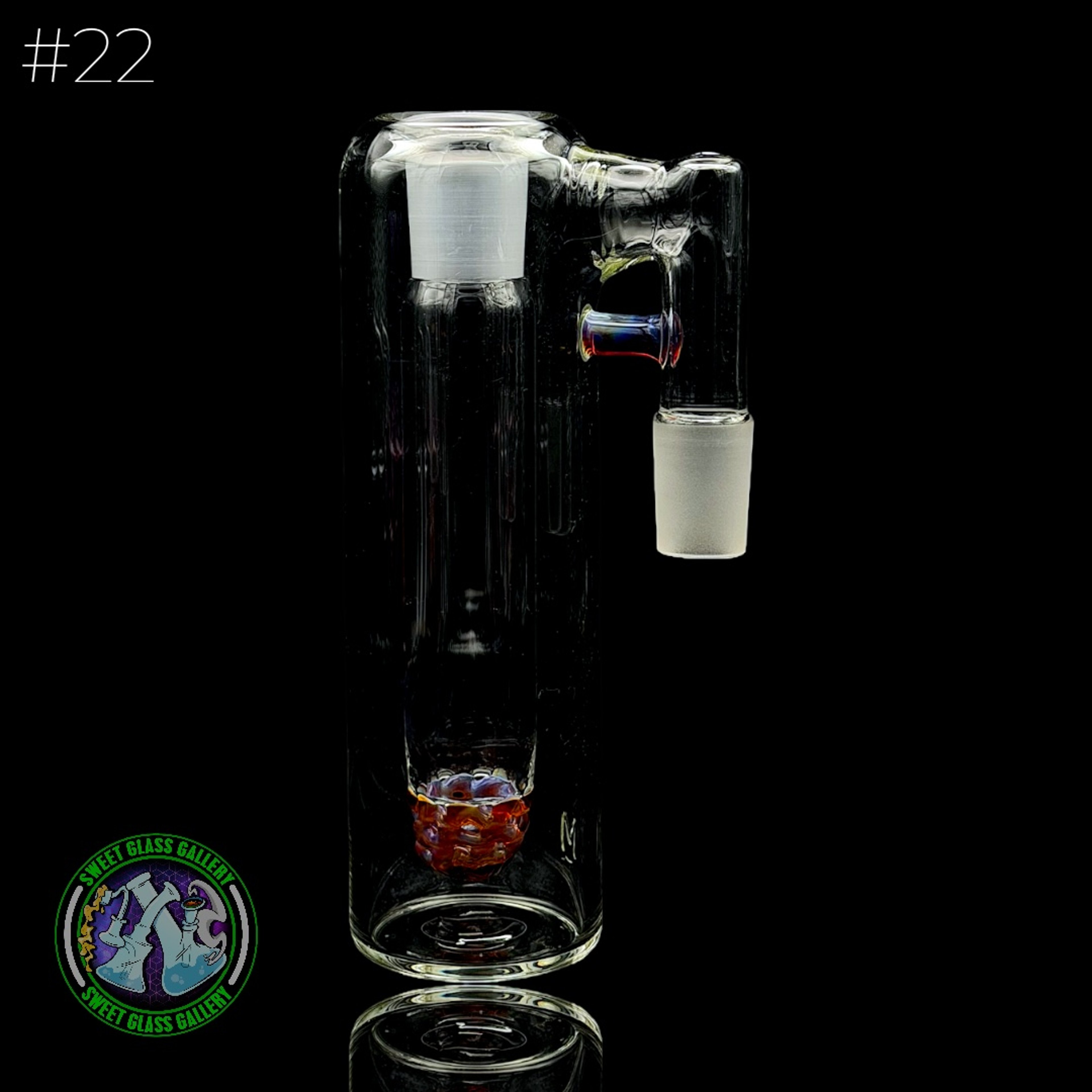 Fluid Glass - Ash Catcher 18mm  #22 (Amber Purple) image 0