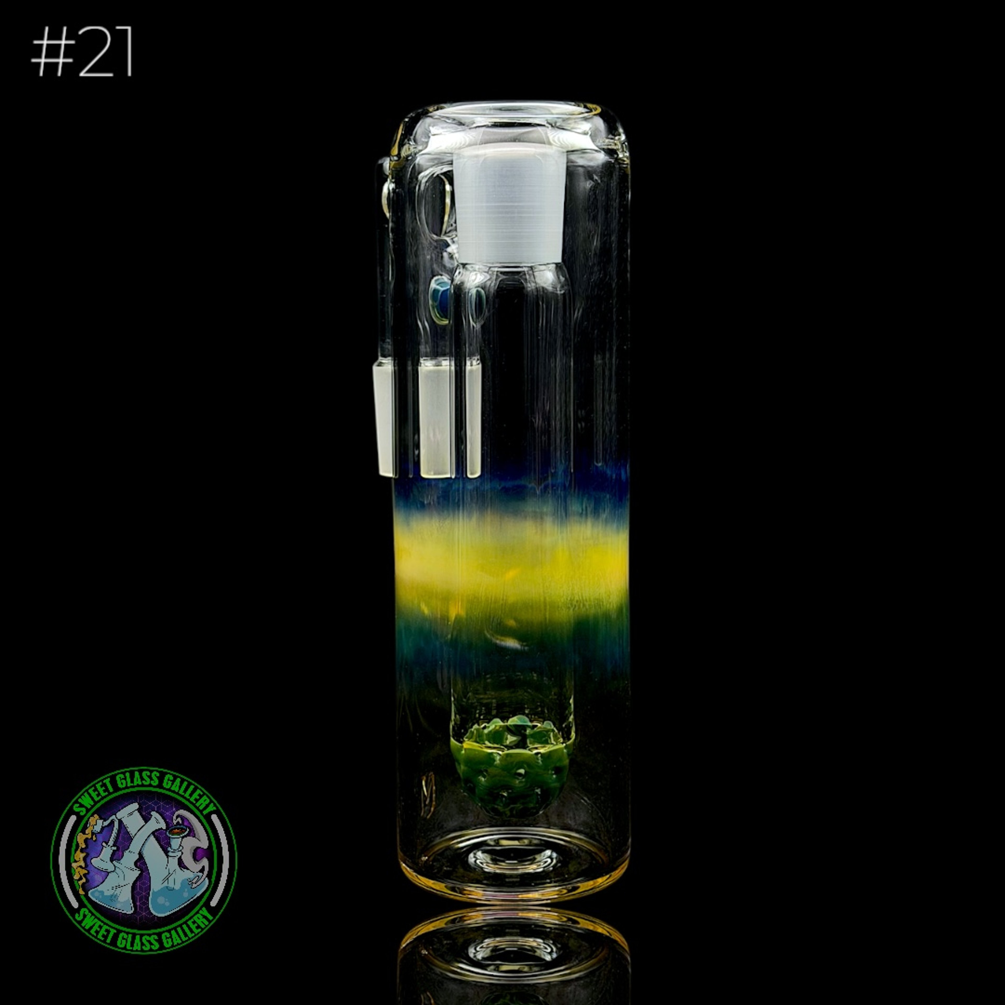 Preview pic of Fluid Glass - Ash Catcher 18mm  #21 (Blue Amber Purple)