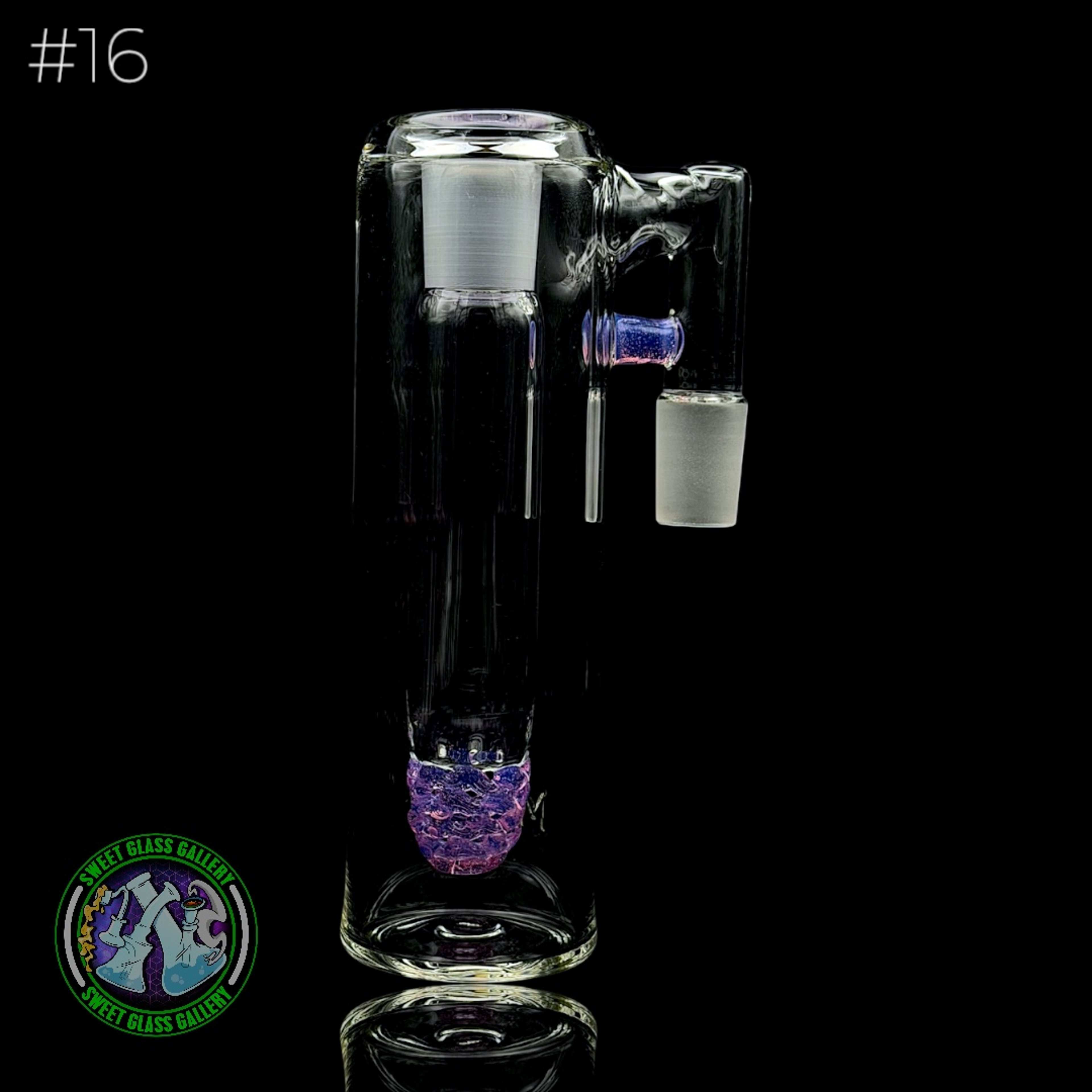 Fluid Glass - Ash Catcher 18mm  #16 (Pink Slyme) image 0