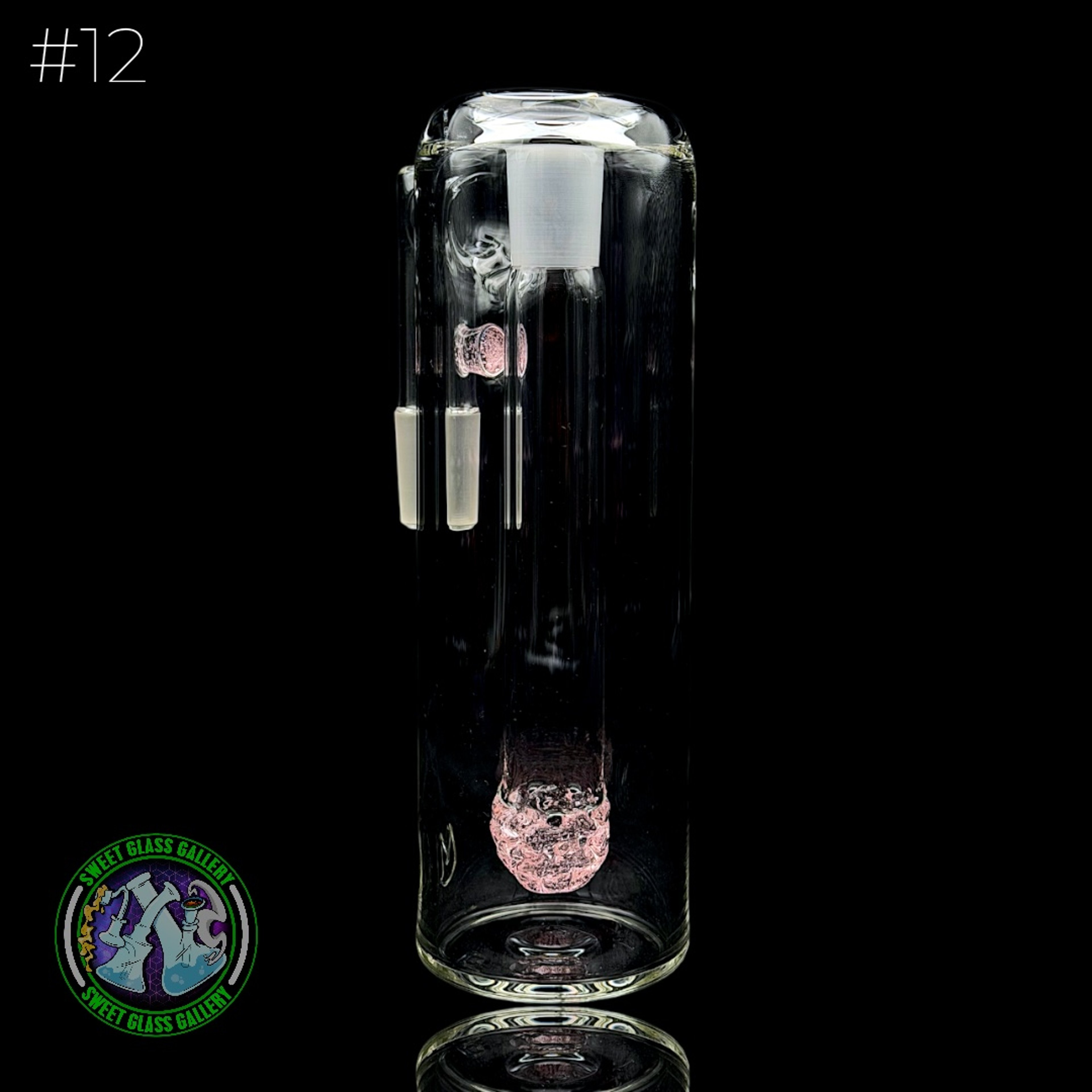 Fluid Glass - Ash Catcher 14mm  #12 (Pink Lollipop) image 0