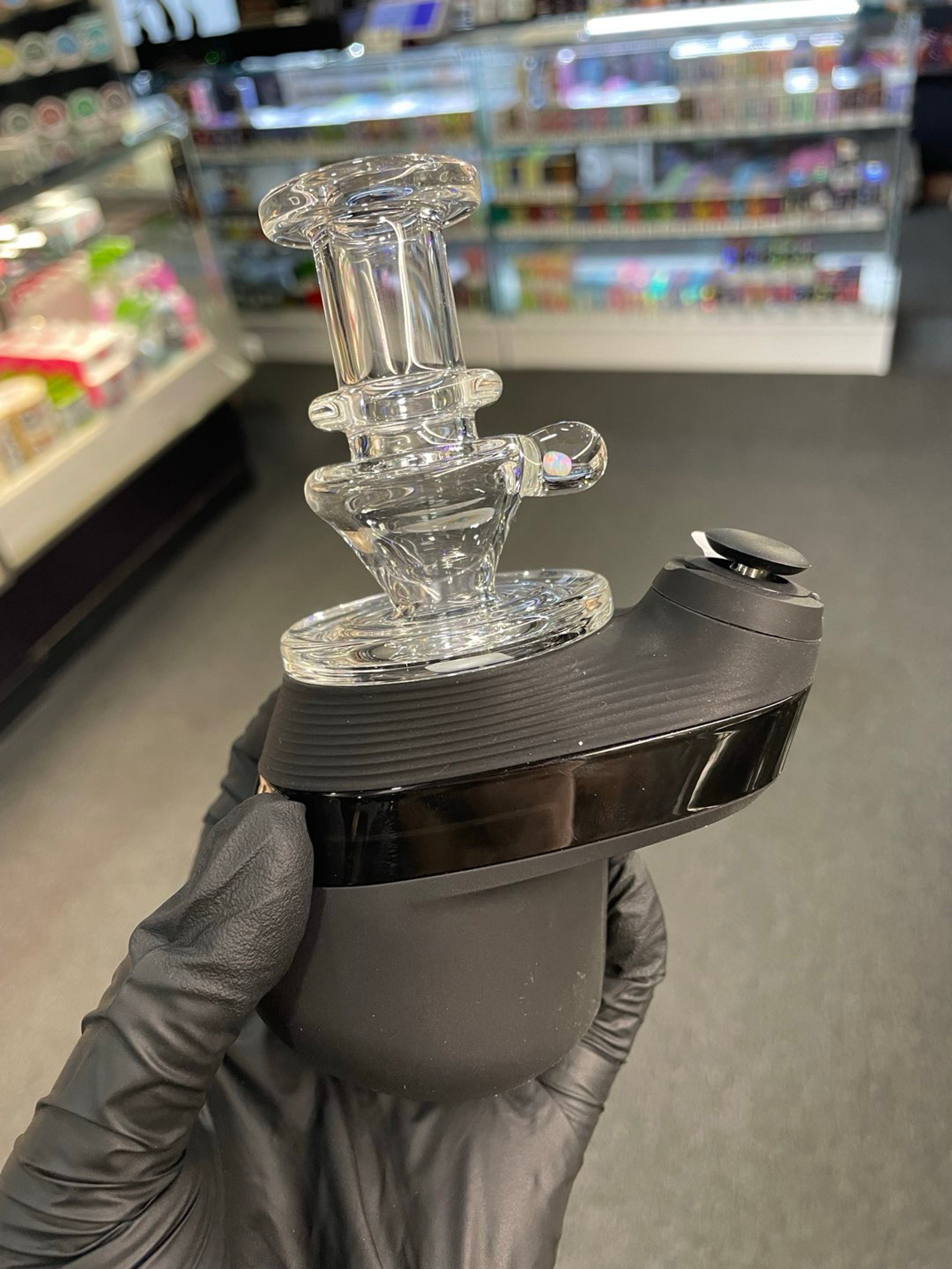 Charlie Shaw Puffco Dry Top Clear w/Opal image 0