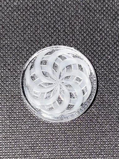 Preview pic of Quartz Channel Carb Cap 30MM design #3