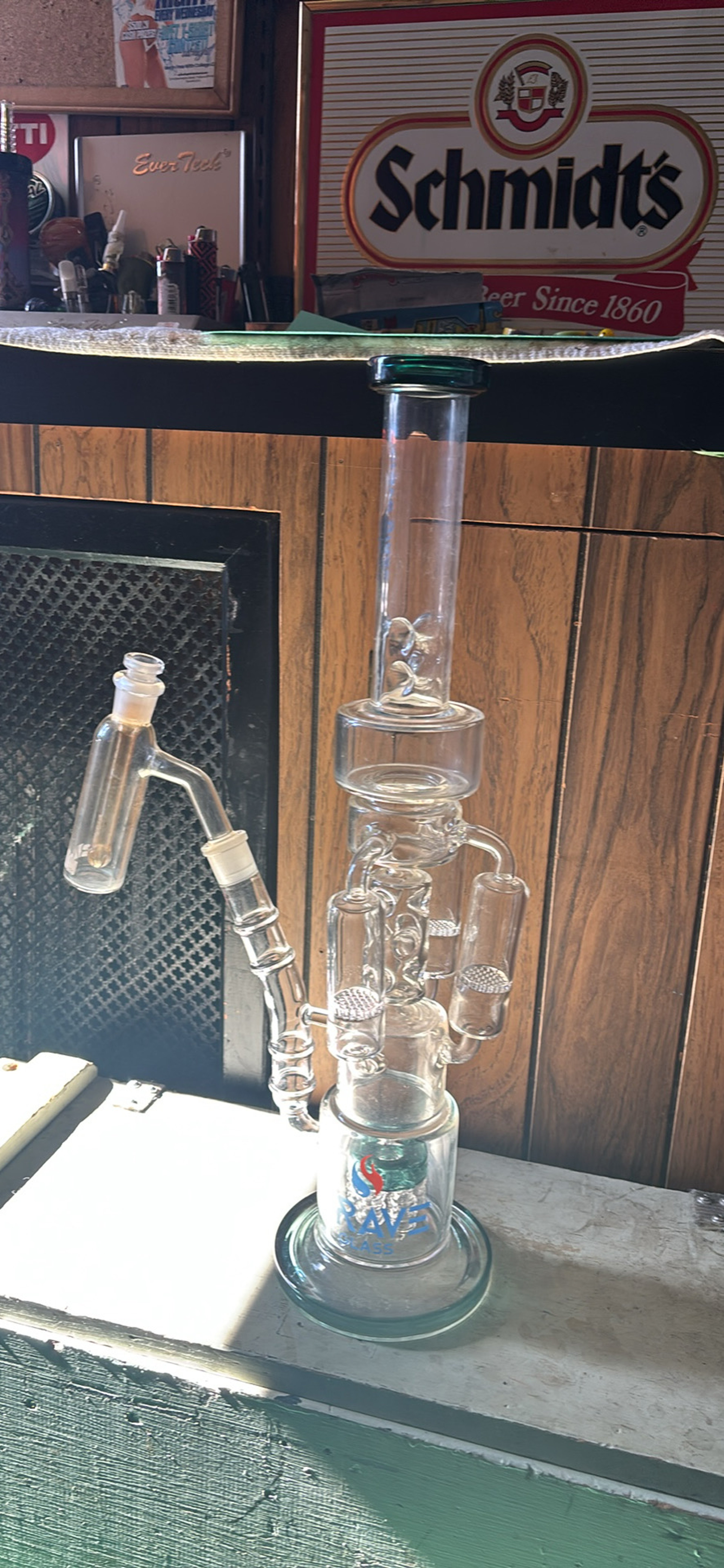 Crave glass tri percolator bong image 0