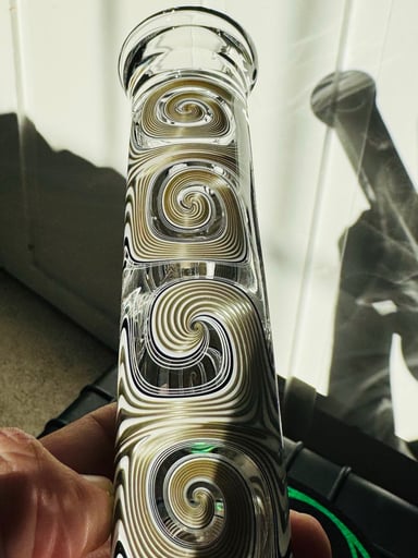 Preview pic of 🤯RARE NEW 1/1 WORKED ELECTRUM MULTI UV EXTRA-THICK GLASS BAKER-BEAKER / WORKED ACC🤯 🧼